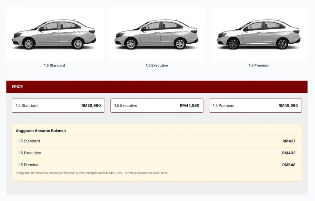 Proton Saga 2026 price - HargaProton.my