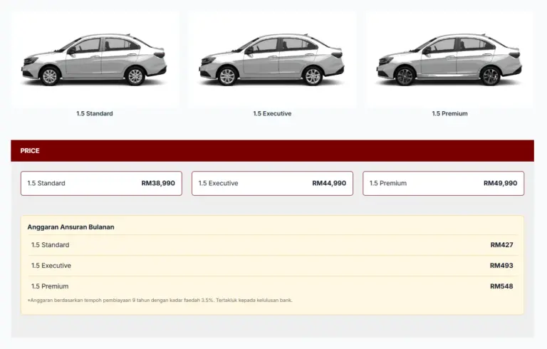 Proton Saga 2026 price - HargaProton.my
