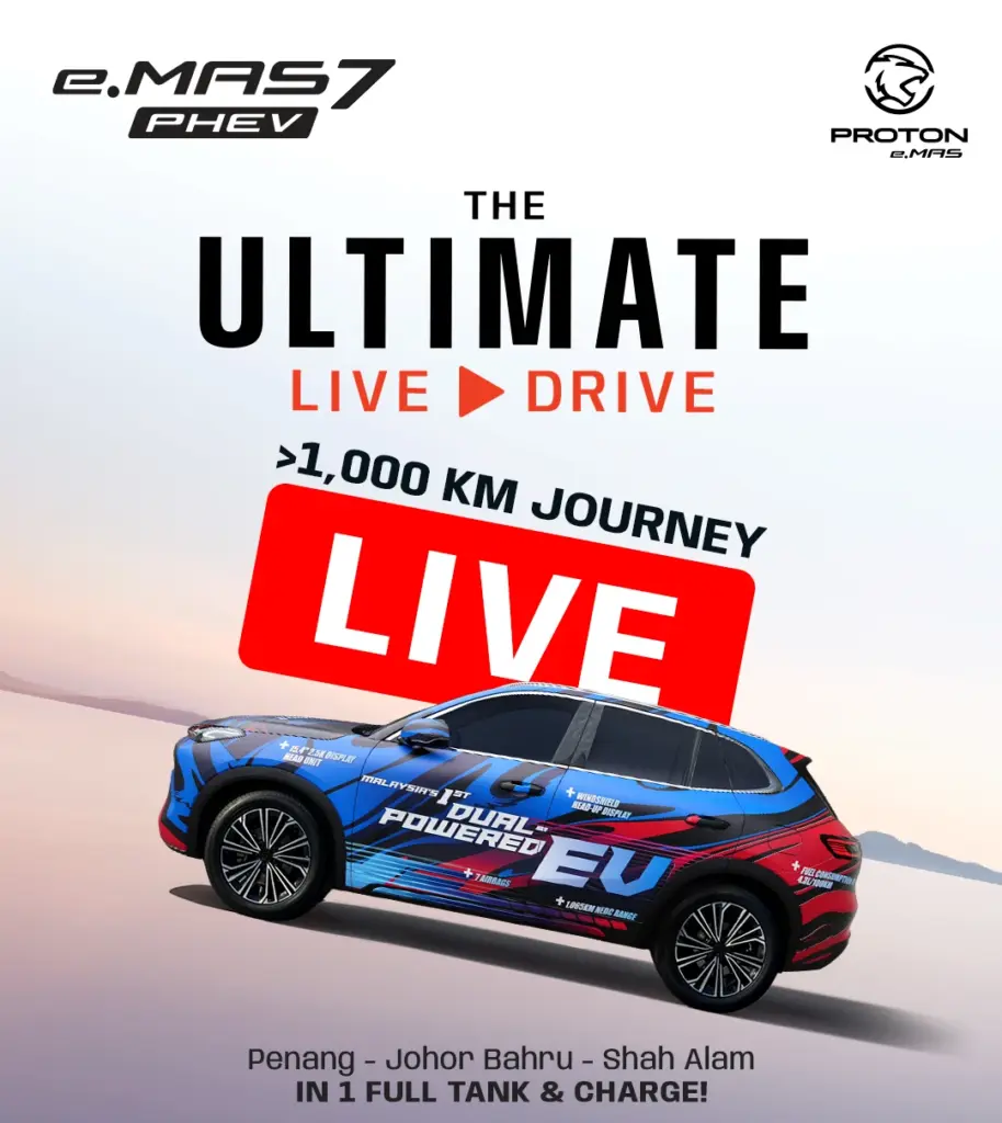 Proton eMAS 7 PHEV Live Drive - HargaProton.my