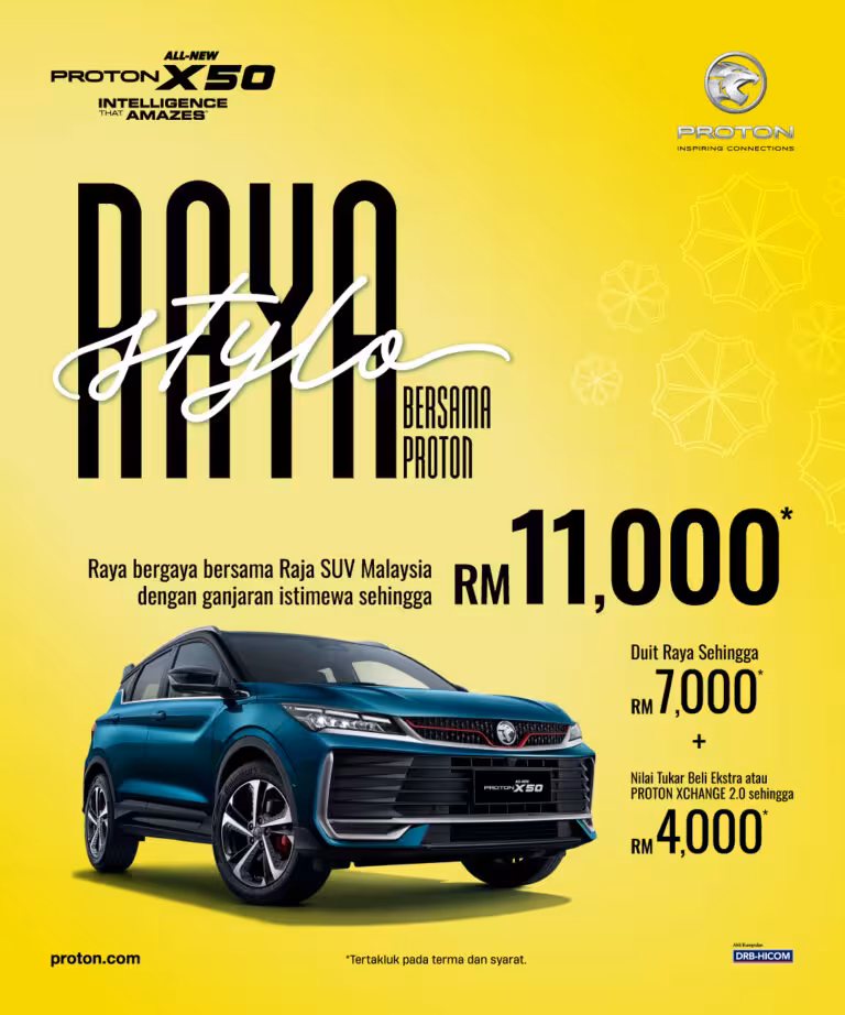 Proton Raya 2026 Promotion - X50