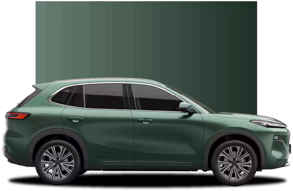 Proton e.MAS 7 PHEV in Emerald Green color